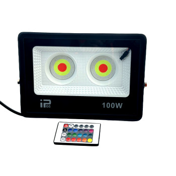 Proiector LED RGB 100w 220v cu telecomanda